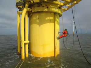 Magnetic Positioning Aid used on offshore wind turbine