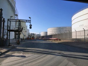 Above ground storage tanks at Seal Sands