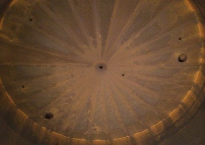 Internal rust on roof section