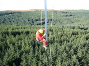 Rope access blade inspection