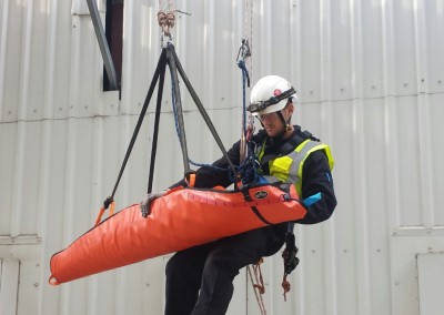 Working at height rope rescue